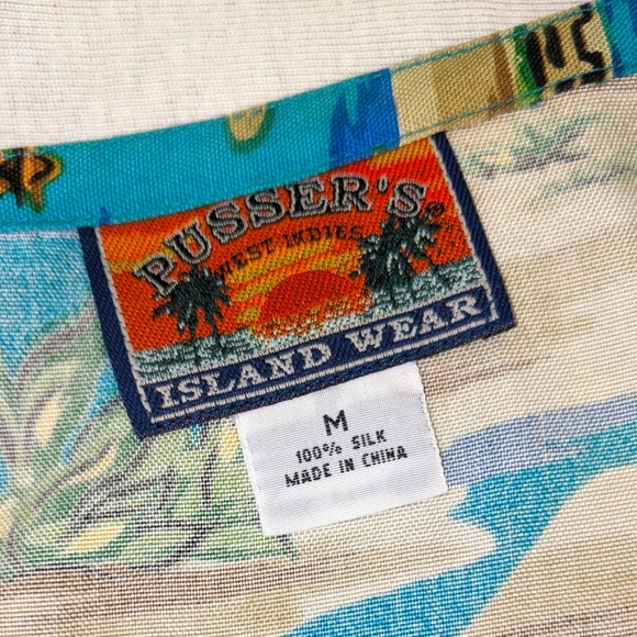Pusser's West Indies Island Wear Washable Silk Wrap Skirt - Picture 7 of 8